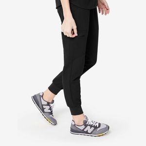Figs Zamora Jogger Pants. Petite Medium. Black